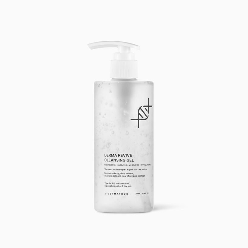 Das DERMA REVIVE CLEANSING GEL von DERMATHOD ist ein sanftes, nicht schäumendes Reinigungsgel