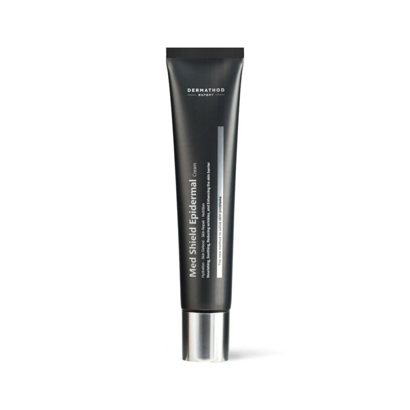 Med Shield Epidermal Cream von Dermathod – schwarze Tube mit silbernem Deckel