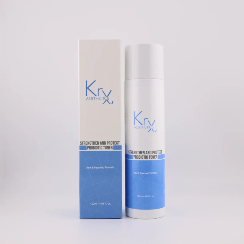 KrX Aesthetics Strengthen and Protect Probiotic Toner mit Verpackung – 120 ml Toner für empfindliche und gestärkte Haut