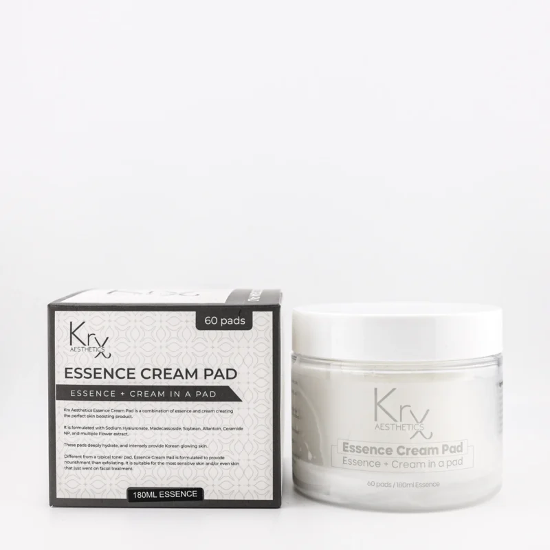 KrX Aesthetics Essence Cream Pad – runder Tiegel mit 60 Pflegediscs