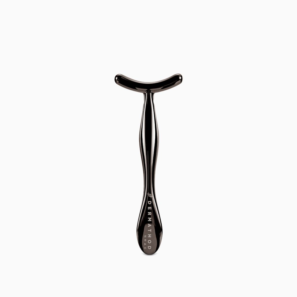 T-förmiger Derma Massage Stick von Dermathod in Schwarz – Gesichtsmassagetool