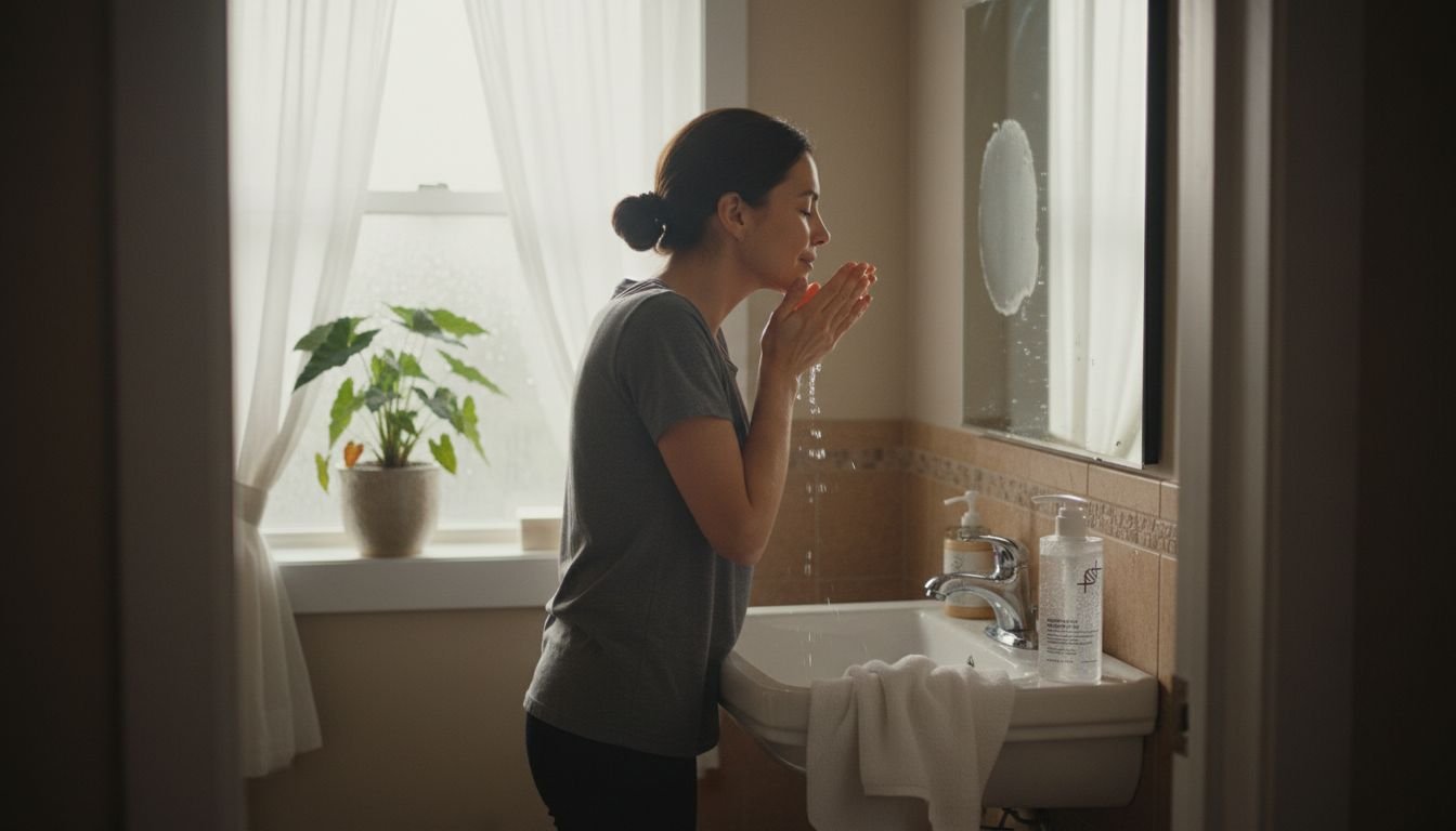 Gesicht mit Dermathod waschen