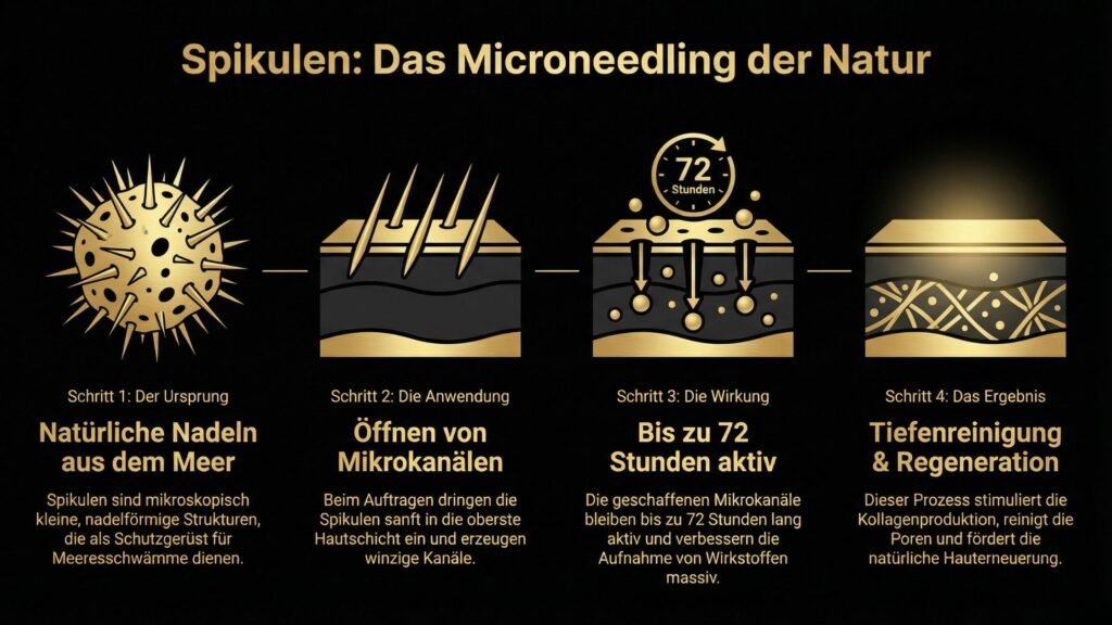 Spikulen Wie Meeresschwämme Hauterneuerung fördern